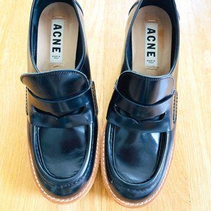 Acne Studios Glitter Lug Sole Penny Loafers